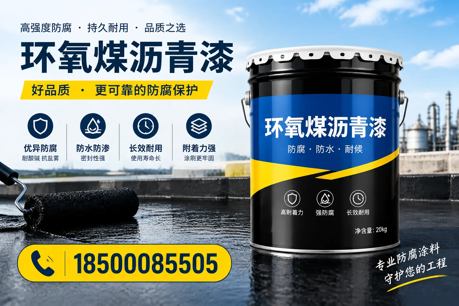 选择环氧煤沥青漆的五大理由,衢州客户必知